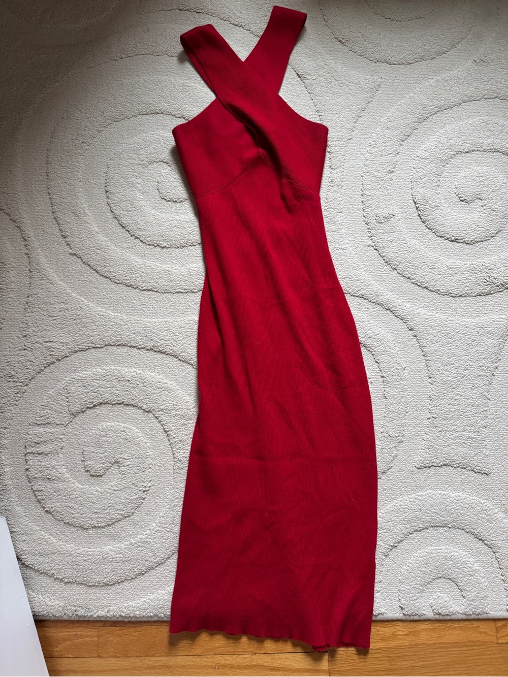 Banana Republic Red Cross-Back Maxi Dress